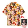 Funny Funny Face Happy First Day Of Fall Custom Photo Hawaiian Shirt