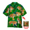 Funny Tiger Tropical Custom Photo Hawaiian Shirt