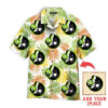 Funny Your Logo On SeamLess Palm Leaf Summer Custom Photo Hawaiian Shirt