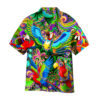 Parrot Mardi Gras Hawaiian Shirt