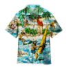 Funny God Surfing Summer Tropical Hawaiian Shirt