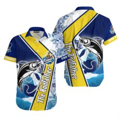 The Rodfather Fish Blue Tropical Hawaiian Shirt