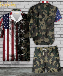 Veteran Hawaiian Shirt Set _ U.S.Army Hawaiian Style _ Unisex Hawaiian Set _ Hawaiian Style