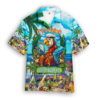 Parrot It's 5 O'Clock Somewhere Blue Hawaiian Shirt