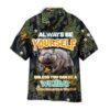 Wombat Always Be Yourself Palm Leaves Pattern Hawaiian Shirt