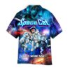 Space Cat I Need More Space Galaxy Pattern Hawaiian Shirt