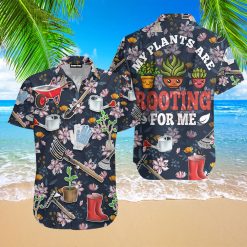 Gardening My Plants Are Rooting For Me vintage Hawaiian Shirt