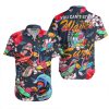You Can't Stop The Waves But You Can Learn To Surf - Gift For Men & For Women - Surfing Flamingo Aloha Hawaiian Shirts