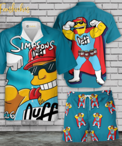 Duff Homer Simpson Hawaiian Shirt Set | The Simpsons Family Series Hawaiian Shirt | Unisex Hawaiian Set | Cartoon Hawaiian Style