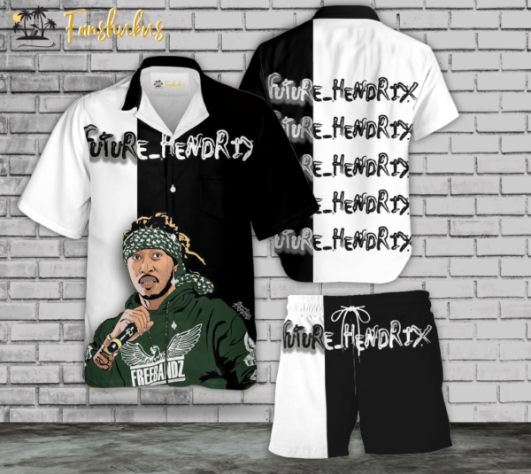 Future Hendrix Hawaiian Shirt Set | Future Rapper Hawaiian Shirt | Unisex Hawaiian Set | Rap Music Hawaiian Style