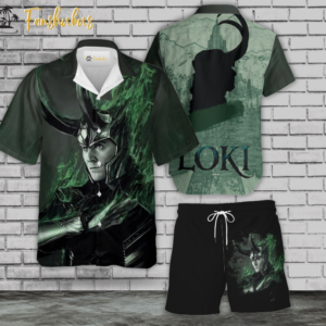 Loki Hawaiian Shirt Set | Marvel Comics Universe Hawaiian | Unisex Hawaiian Set | Marvel Loki Hawaiian Style