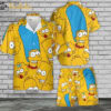 The Simpsons Family Hawaiian Shirt Set | Simpsons Series Hawaiian Shirt | Unisex Hawaiian Set | Cartoon Hawaiian Style