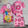 The Simpsons Family Hawaiian Shirt Set | Simpsons Series Hawaiian Shirt | Unisex Hawaiian Set | Cartoon Hawaiian Style
