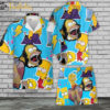 The Simpsons Family Hawaiian Shirt Set | Simpsons Series Hawaiian Shirt | Unisex Hawaiian Set | Cartoon Hawaiian Style