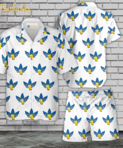 Marge Simpson Hawaiian Shirt Set | The Simpsons Family Series Hawaiian Shirt | Unisex Hawaiian Set | Cartoon Hawaiian Style