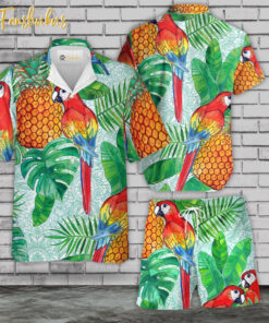 Tropical Hawaiian Shirt Set | Hawaiian Shirt | Unisex Hawaiian Set | Summer Hawaiian Style