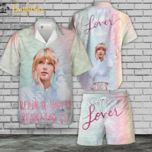 Taylor Swift Hawaiian Shirt Set | The Era Tours Hawaiian Shirt | Unisex Hawaiian Set | Lovers Hawaiian Style