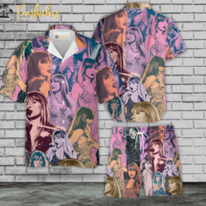 Taylor Swift Hawaiian Shirt Set | Music Album Hawaiian Shirt | Unisex Hawaiian Set | The Era Tour Hawaiian Style