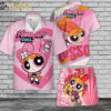 The Powerpuff Girls Hawaiian Shirt Set | Blosssom Hawaiian Shirt | Unisex Hawaiian Set | Cartoon Hawaiian Style