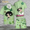 The Powerpuff Girls Hawaiian Shirt Set | Buttercup Hawaiian Shirt | Unisex Hawaiian Set | Cartoon Hawaiian Style