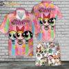 The Powerpuff Girls Hawaiian Shirt Set | Powerpuff Girls Series Hawaiian Shirt | Unisex Hawaiian Set | Cartoon Hawaiian Style