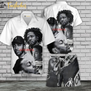 Kendrick Lamar Hawaiian Shirt Set | Rapper Hawaiian Shirt | Unisex Hawaiian Set | Kendrick Lamar Rapper Hawaiian Style