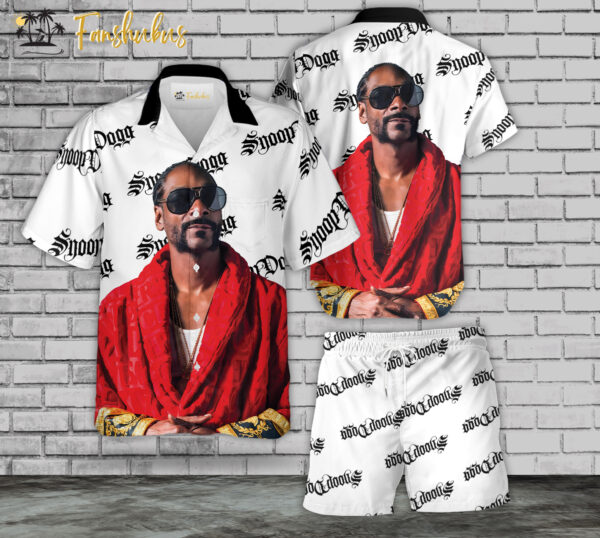 Snoop Dogg Hawaiian Shirt Set | Snoop Dogg Rapper Hawaiian Shirt | Unisex Hawaiian Set | Rap Music Hawaiian Style