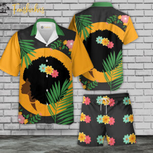 Juneteenth Hawaiian Shirt Set | Black History Hawaiian Shirt | Unisex Hawaiian Set | Racism Hawaiian Style