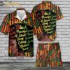 Juneteenth Hawaiian Shirt Set | Black History Hawaiian Shirt | Unisex Hawaiian Set | Racism Hawaiian Style