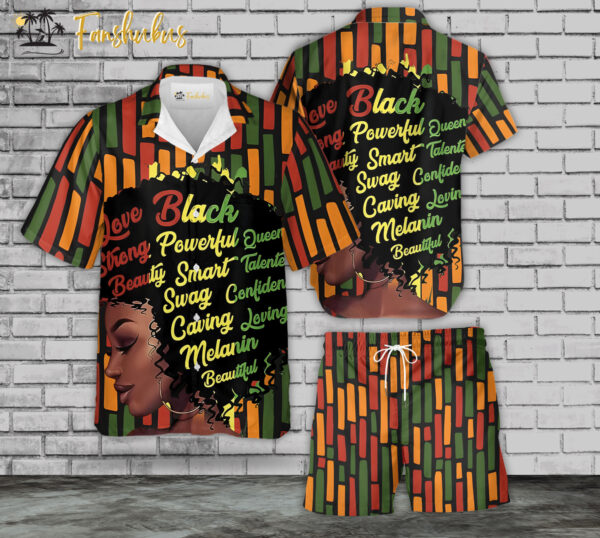 Juneteenth Hawaiian Shirt Set | Black History Hawaiian Shirt | Unisex Hawaiian Set | Racism Hawaiian Style