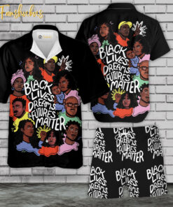 Black Live Matter Hawaiian Shirt Set | Black History Hawaiian Shirt | Unisex Hawaiian Set | Racism Hawaiian Style