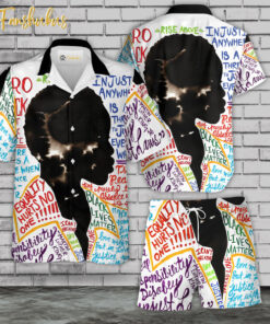 Black Live Matter Hawaiian Shirt Set | Black History Hawaiian Shirt | Unisex Hawaiian Set | Racism Hawaiian Style