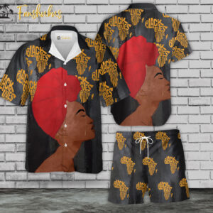 Black Live Matter Hawaiian Shirt Set | Black History Hawaiian Shirt | Unisex Hawaiian Set | Racism Hawaiian Style