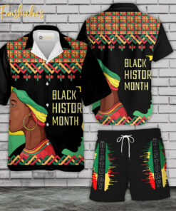 Black Live Matter Hawaiian Shirt Set | Black Month History Hawaiian Shirt | Unisex Hawaiian Set | Racism Hawaiian Style