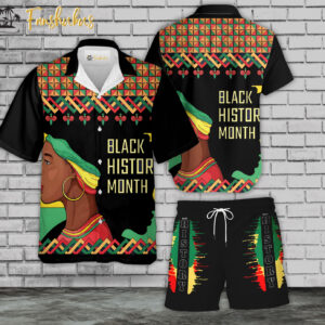 Black Live Matter Hawaiian Shirt Set | Black Month History Hawaiian Shirt | Unisex Hawaiian Set | Racism Hawaiian Style