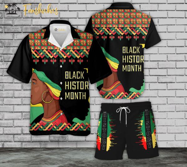 Black Live Matter Hawaiian Shirt Set | Black Month History Hawaiian Shirt | Unisex Hawaiian Set | Racism Hawaiian Style