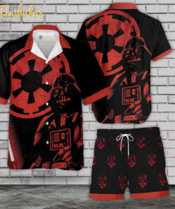 Star War Hawaiian Shirt Set | Darth Vader Hawaiian Shirt | Unisex Hawaiian Set | Star War Series Hawaiian Style