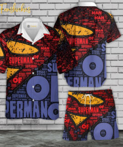 Superman Hawaiian Shirt Set | DC Comics Hawaiian Shirt | Unisex Hawaiian Set | Hero Series Hawaiian Style