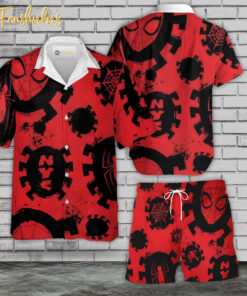 Spiderman Hawaiian Shirt Set | Marvel Studio Hawaiian Shirt | Unisex Hawaiian Set | Hero Series Hawaiian Style