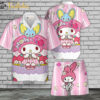 Melody Hawaiian Shirt Set | My Melody Hawaiian Shirt | Unisex Hawaiian Set | Japanese Cartoon Hawaiian Style