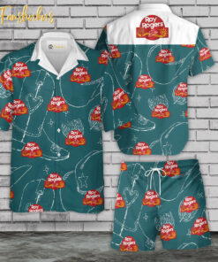 Roy Rogers Hawaiian Shirt Set | Food Hawaiian Shirt | Unisex Hawaiian Set | Food Brand Hawaiian Style