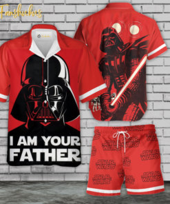 Star War Hawaiian Shirt Set | Darth Vader Hawaiian Shirt | Unisex Hawaiian Set | I Am Your Father Hawaiian Style