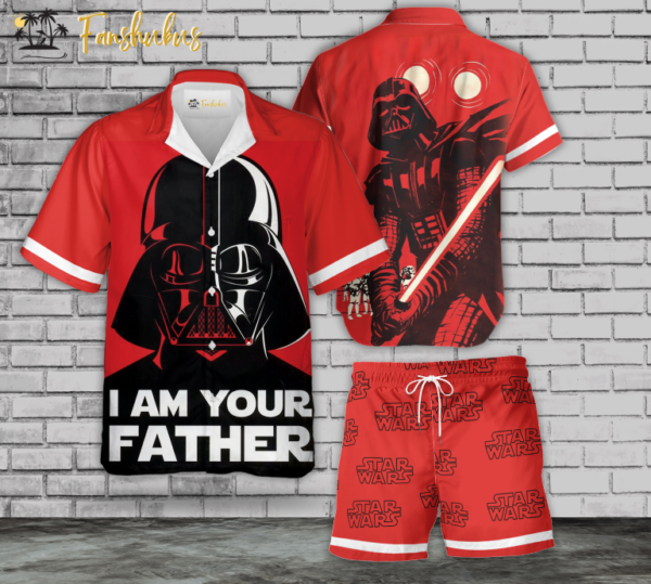 Star War Hawaiian Shirt Set | Darth Vader Hawaiian Shirt | Unisex Hawaiian Set | I Am Your Father Hawaiian Style