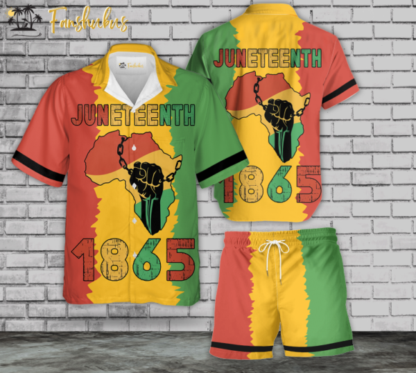 Juneteenth Hawaiian Shirt Set | Black History Hawaiian Shirt | Unisex Hawaiian Set | Racism Hawaiian Style