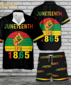 Juneteenth Hawaiian Shirt Set | Black History Hawaiian Shirt | Unisex Hawaiian Set | Racism Hawaiian Style