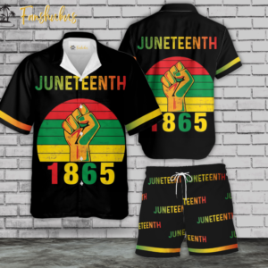 Juneteenth Hawaiian Shirt Set | Black History Hawaiian Shirt | Unisex Hawaiian Set | Racism Hawaiian Style