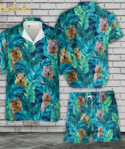 Seal Tropical Hawaiian Shirt Set | Unisex Hawaiian Set | Tropical Hawaiian Style | Hawaiian For Men and Women