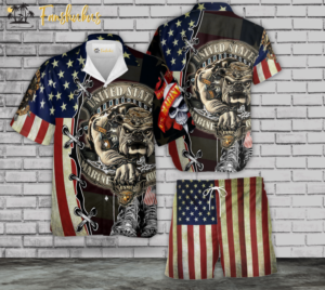 Veteran Hawaii Shirt Proud United States Marine Corps Bull Dog