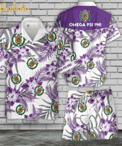 Omega Psi Phi Hawaiian Shirt And Short For Men And Women