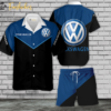 Volkswagen Hawaiian Shirt Set | Car Brand Hawaiian Shirt | Unisex Hawaiian Set | Hawaiian Style
